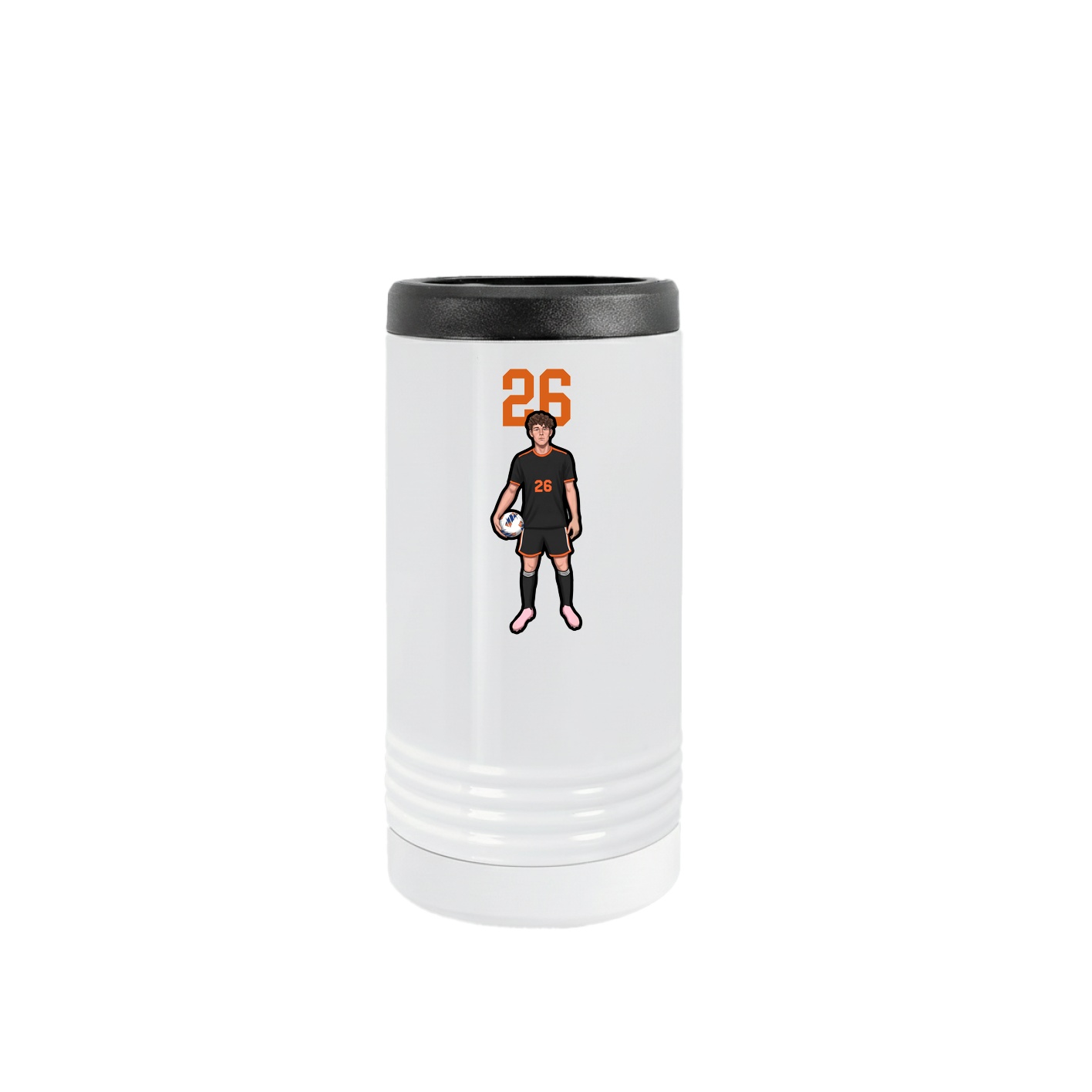 Slim Beverage Holder — Number Top in White