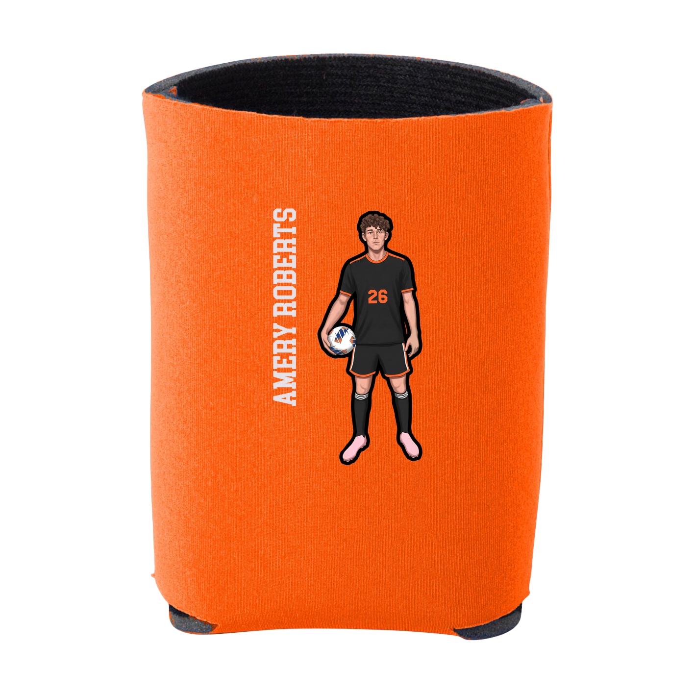 Can Holder — Name Vertical in Orange