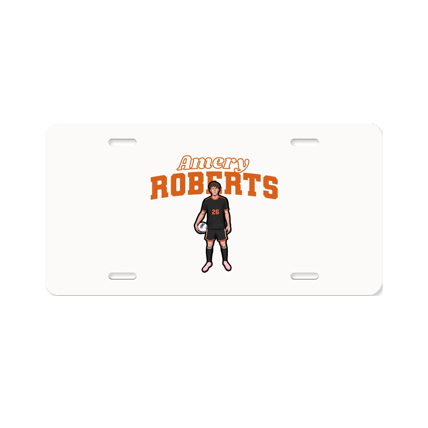 License Plate — Name Arch in Classic