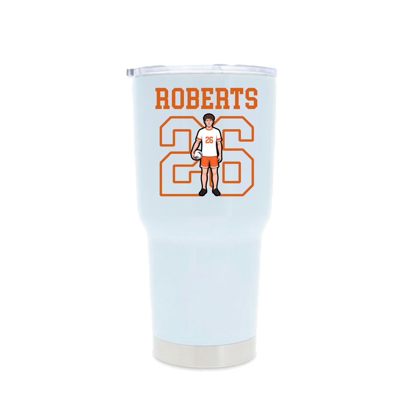 30oz Stainless Steel Tumbler — Shirsey in White