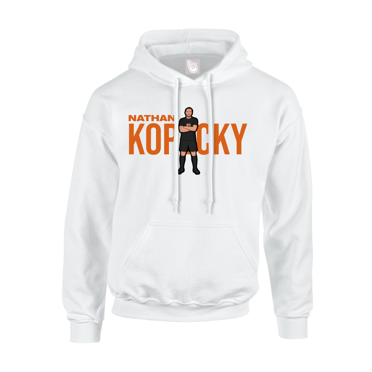 Hoodie — Player Name in White