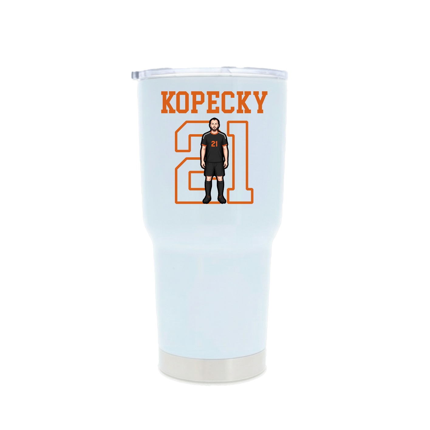 30oz Stainless Steel Tumbler — Shirsey in White