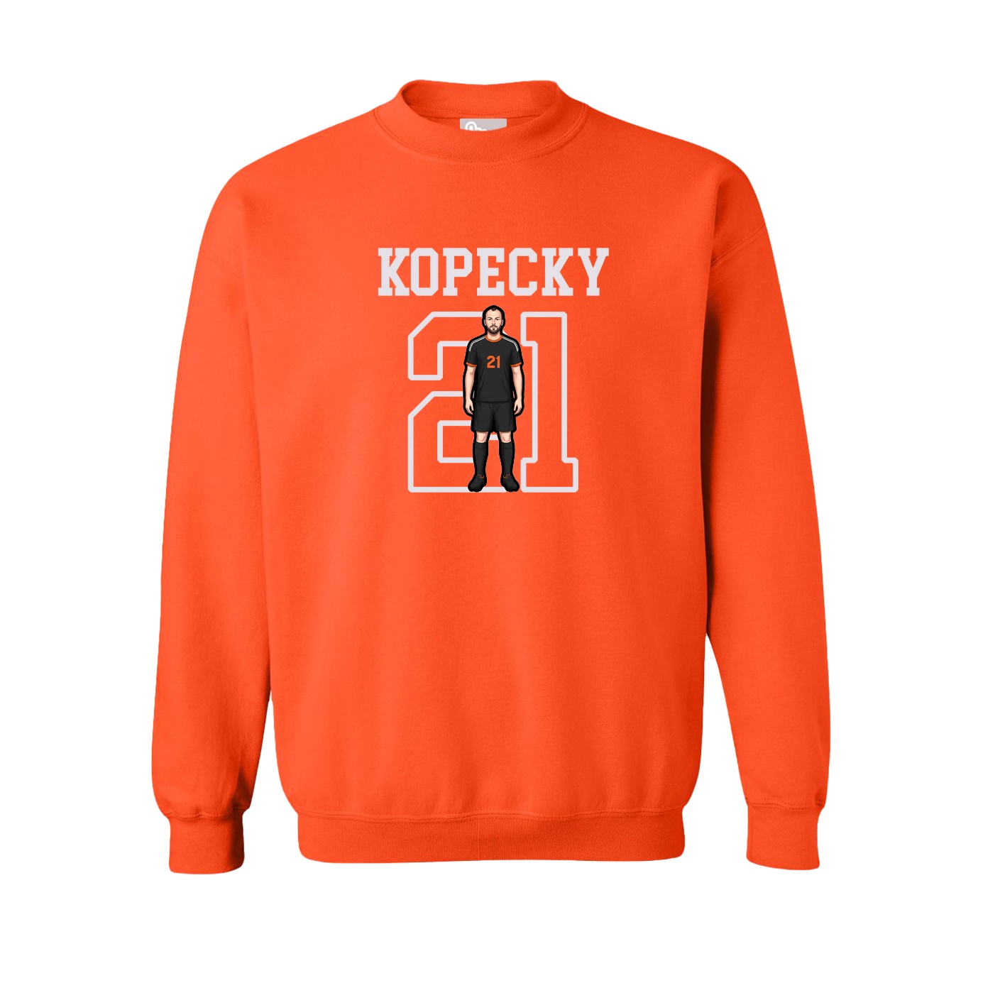 Fleece Crew — Shirsey in Orange