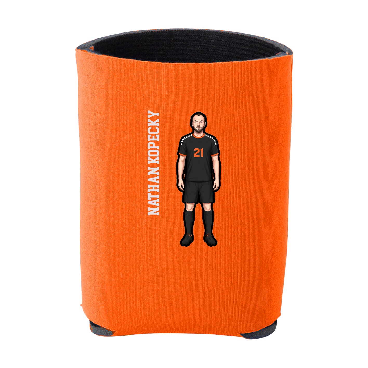 Can Holder — Name Vertical in Orange