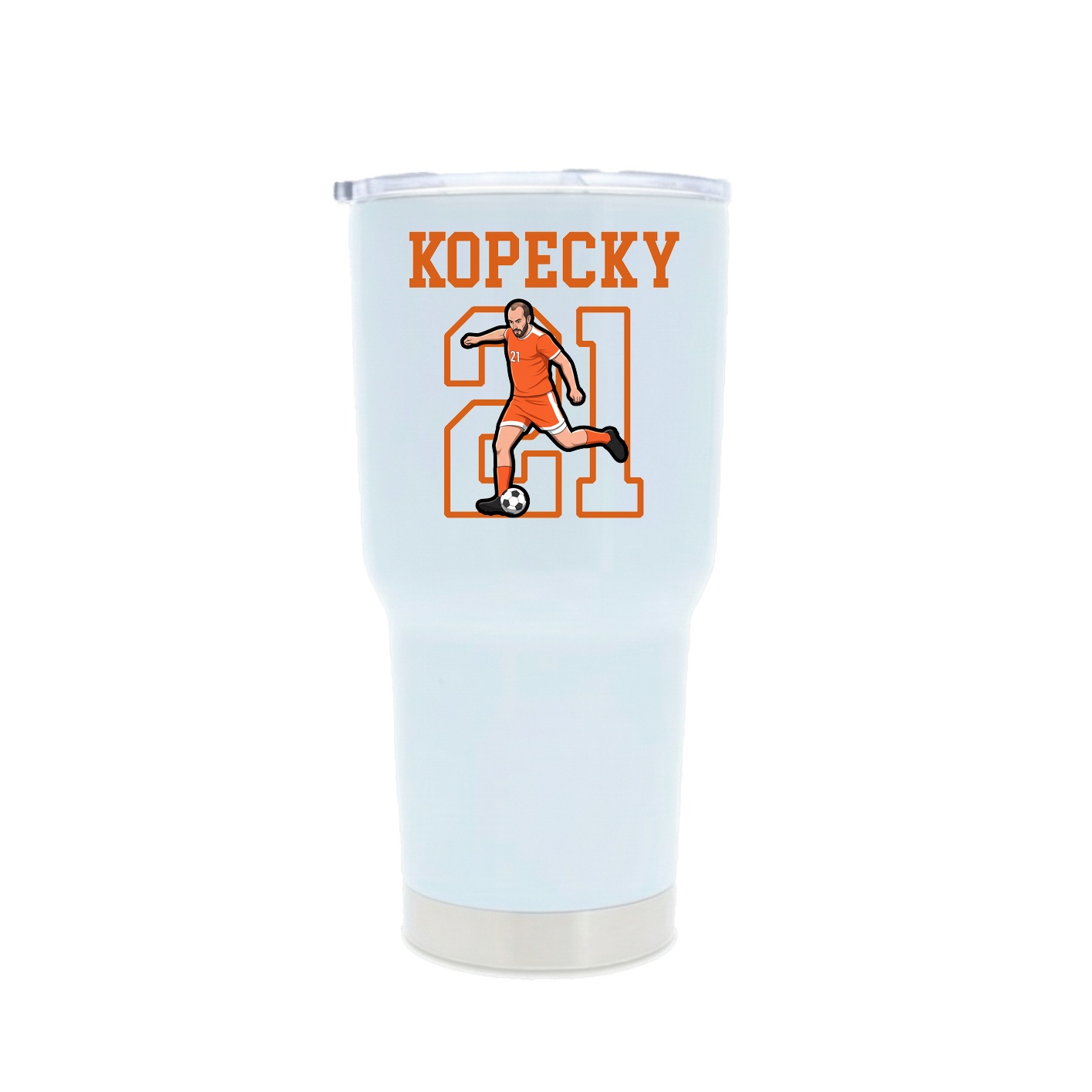 30oz Stainless Steel Tumbler — Shirsey in White