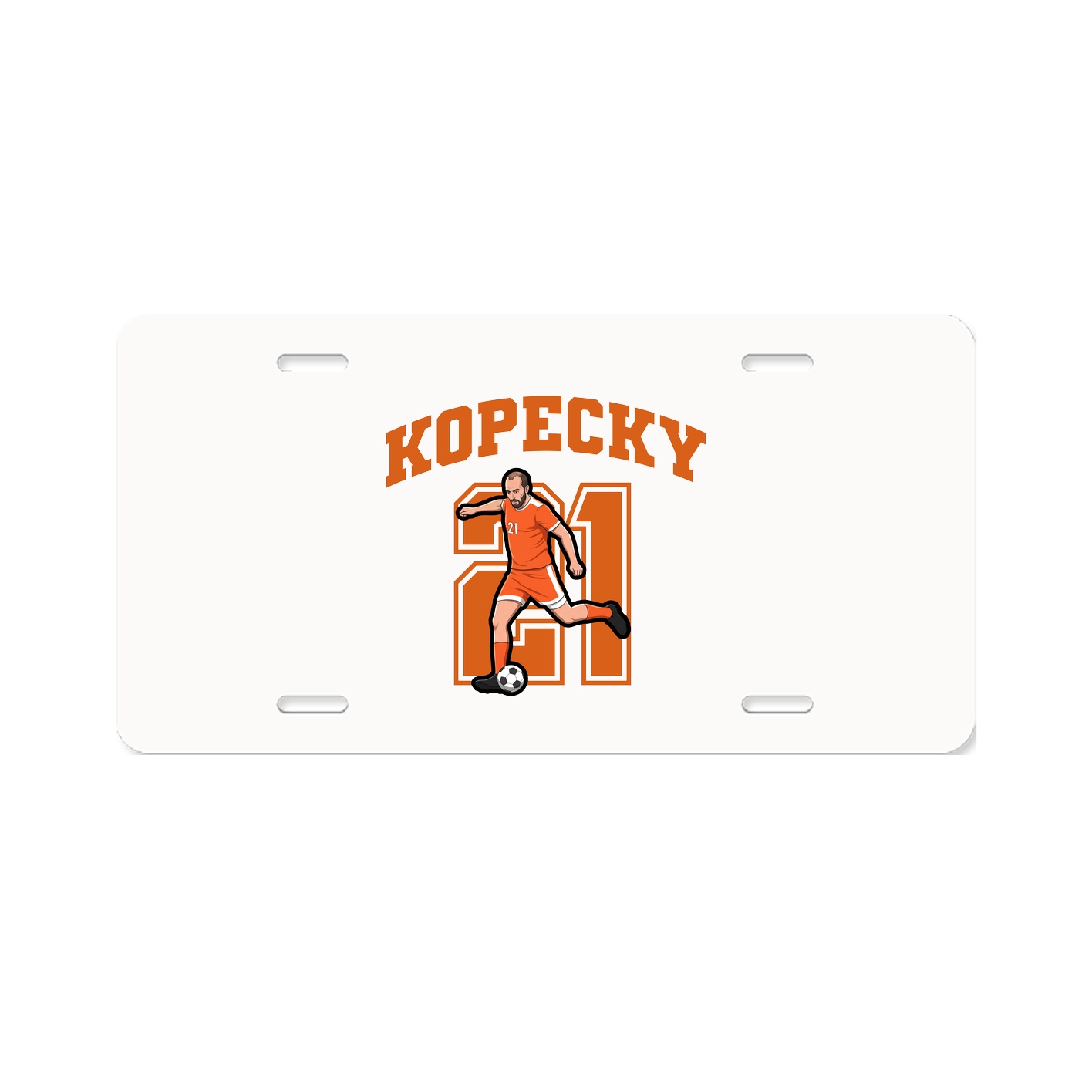 License Plate — Number in Classic