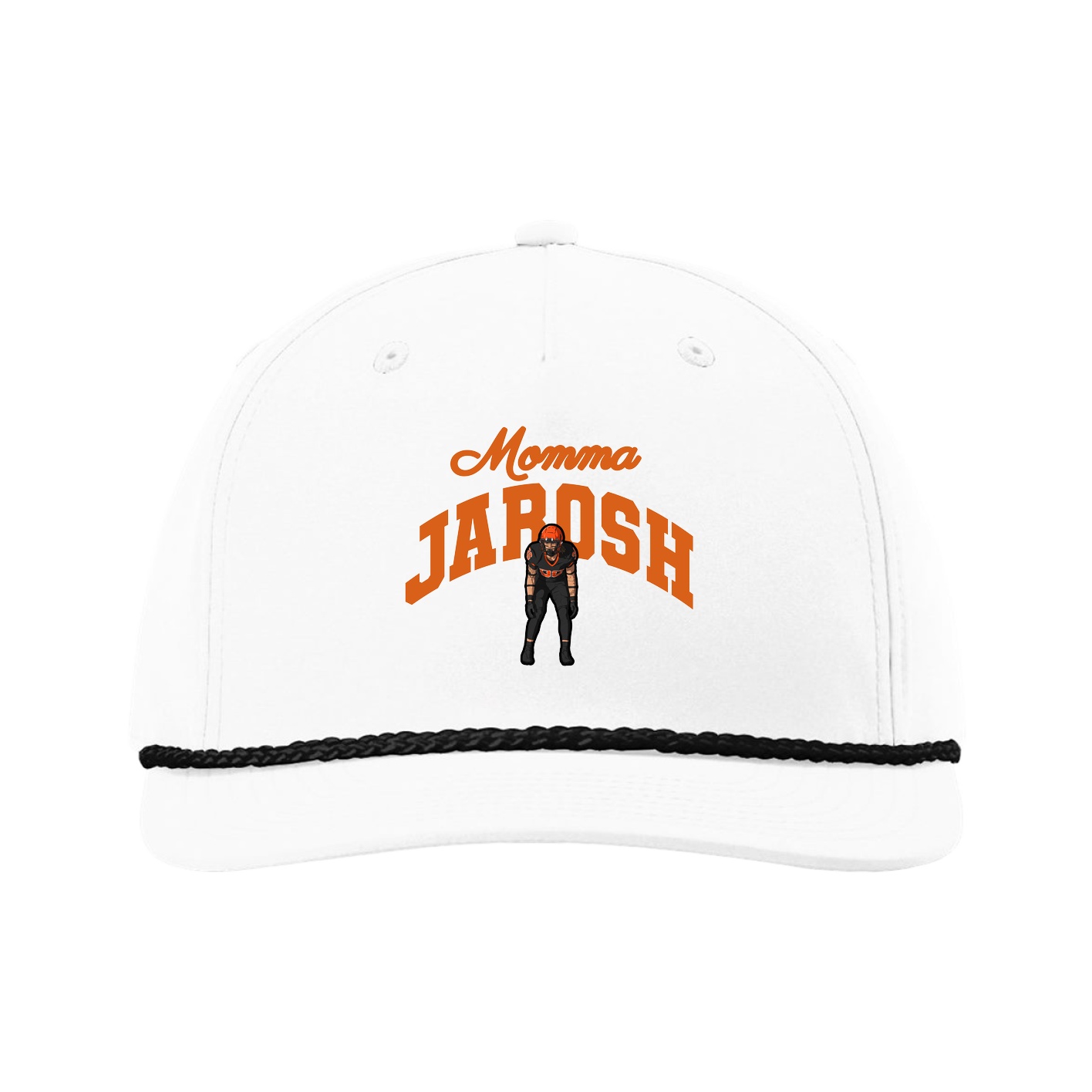 Five-Panel Classic Rope Cap — Mothers Day Arch in White