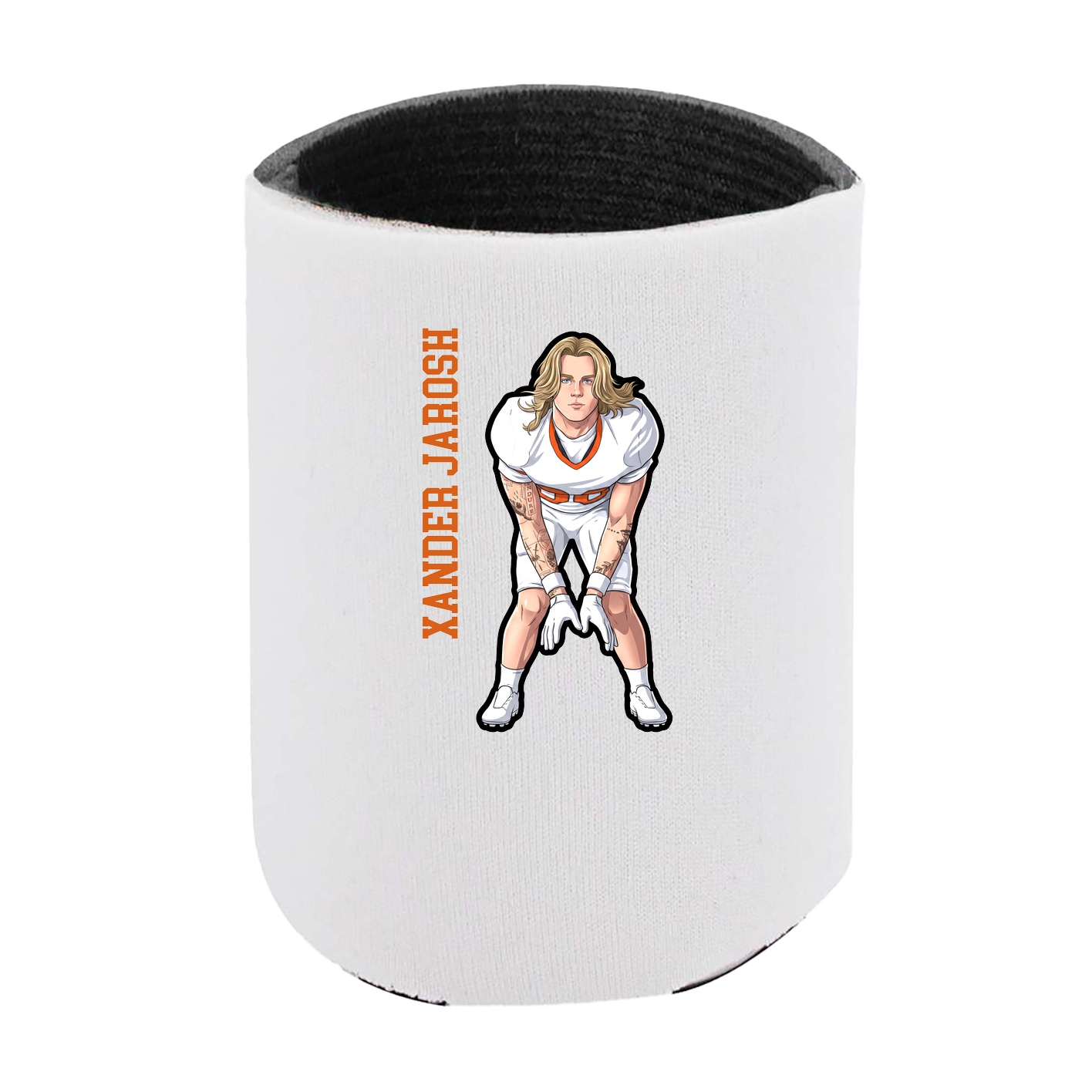 Can Holder — Name Vertical in White