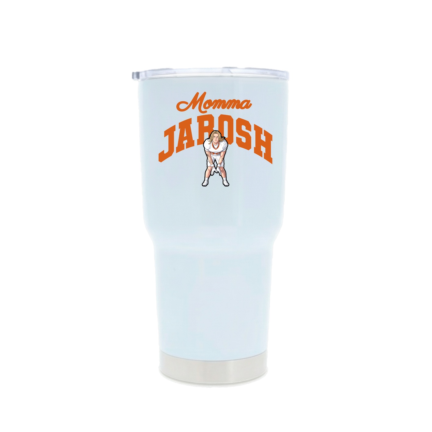 30oz Stainless Steel Tumbler — Mothers Day Arch in White