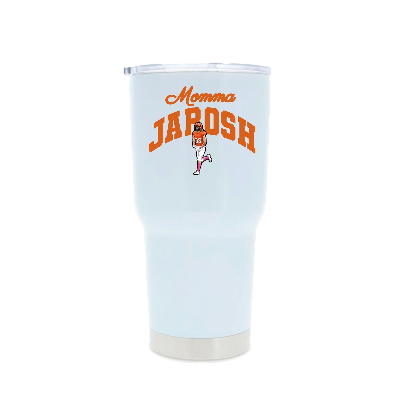 30oz Stainless Steel Tumbler — Mothers Day Arch in White