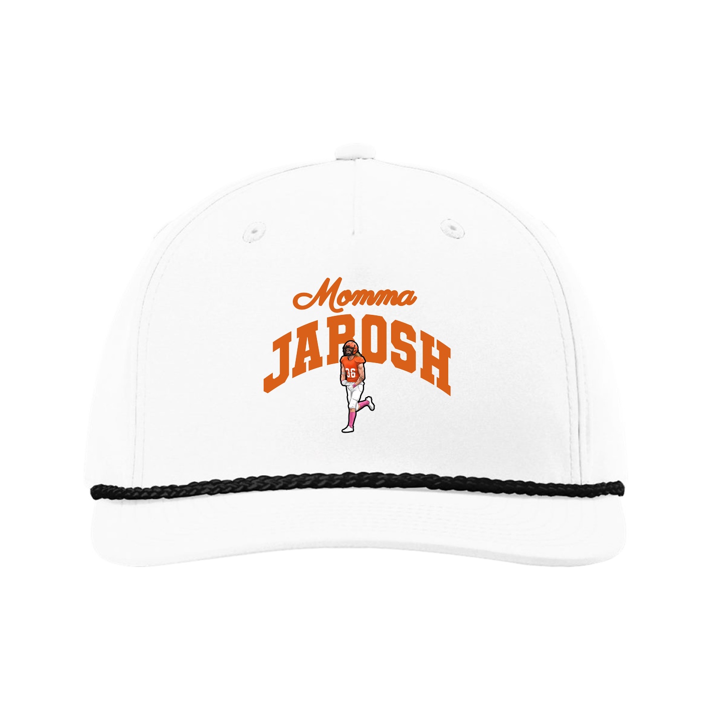 Five-Panel Classic Rope Cap — Mothers Day Arch in White