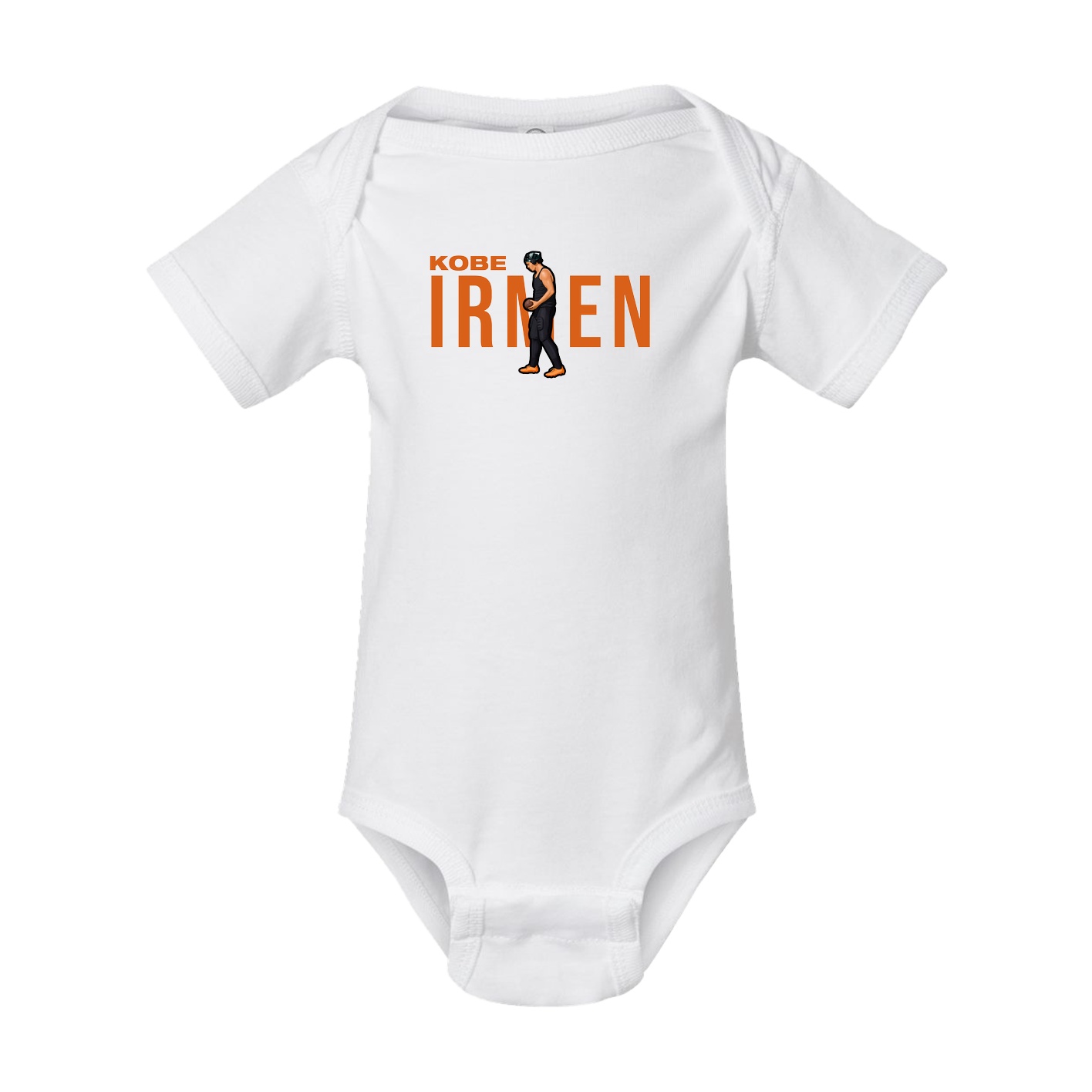 Baby Onesie — Player Name in White