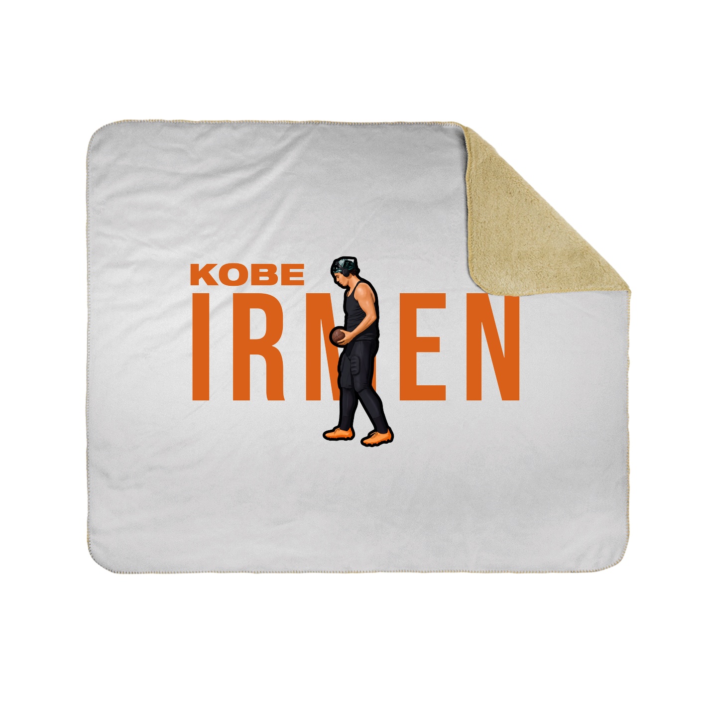Throw Blanket — Player Name in White