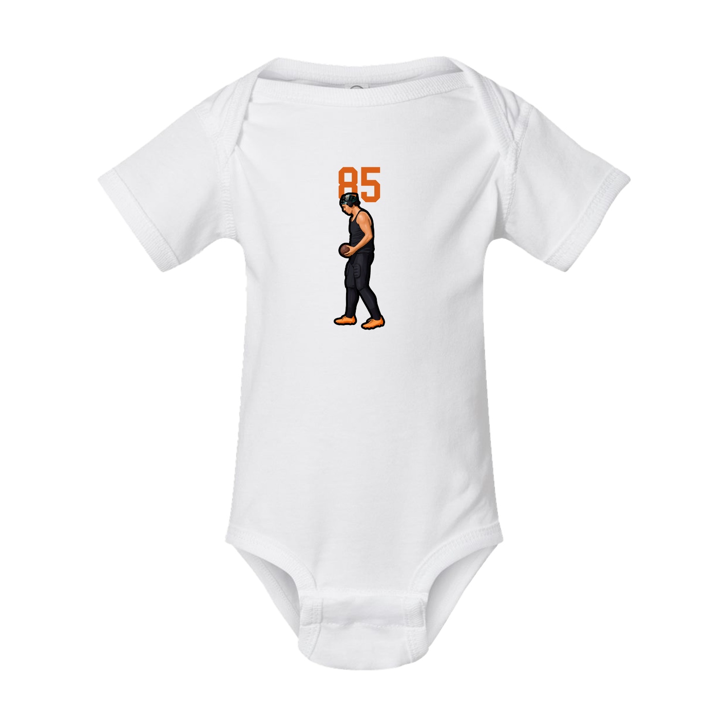 Baby Onesie — Number Top in White