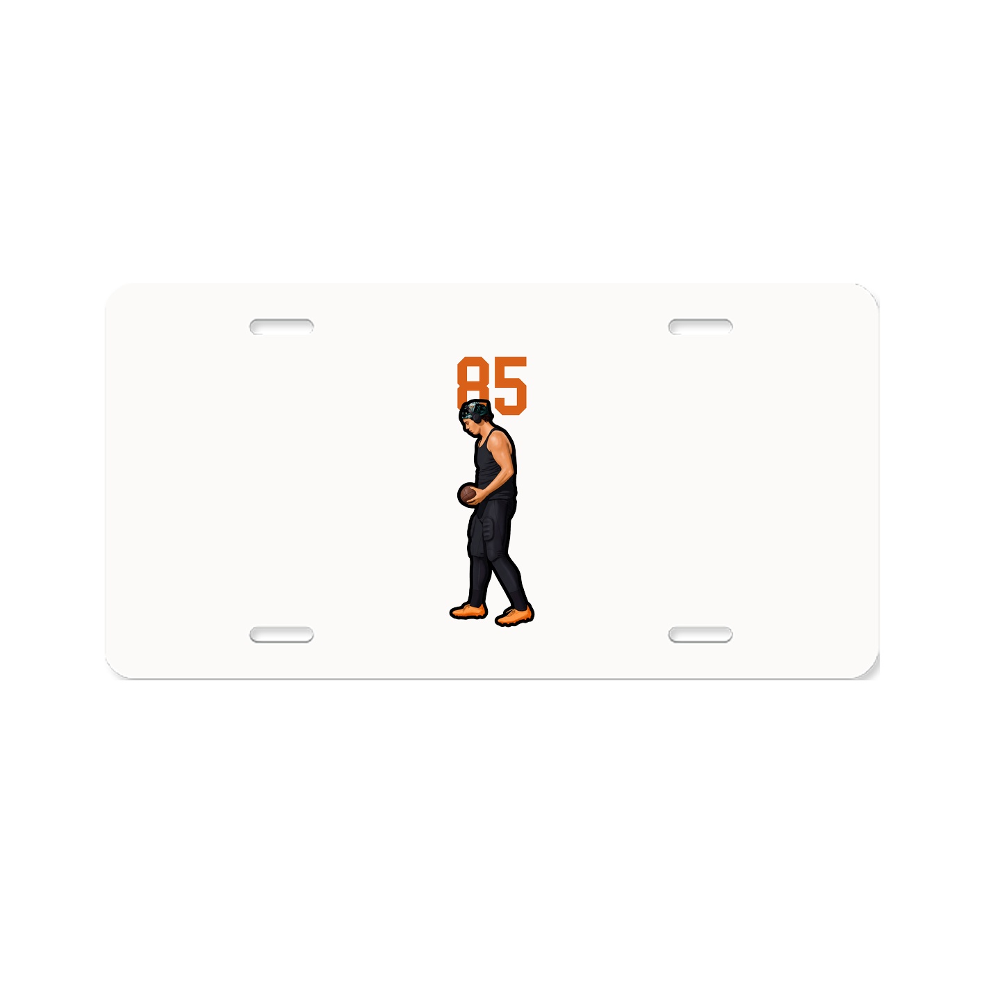 License Plate — Number Top in Classic