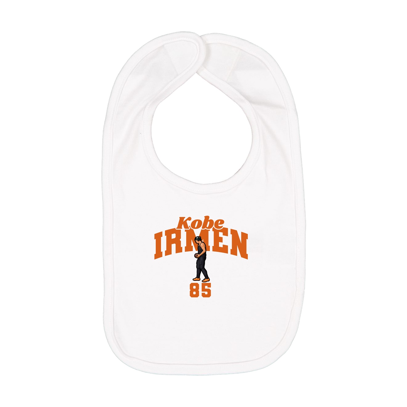 Infant Bib — Signature Arch in White