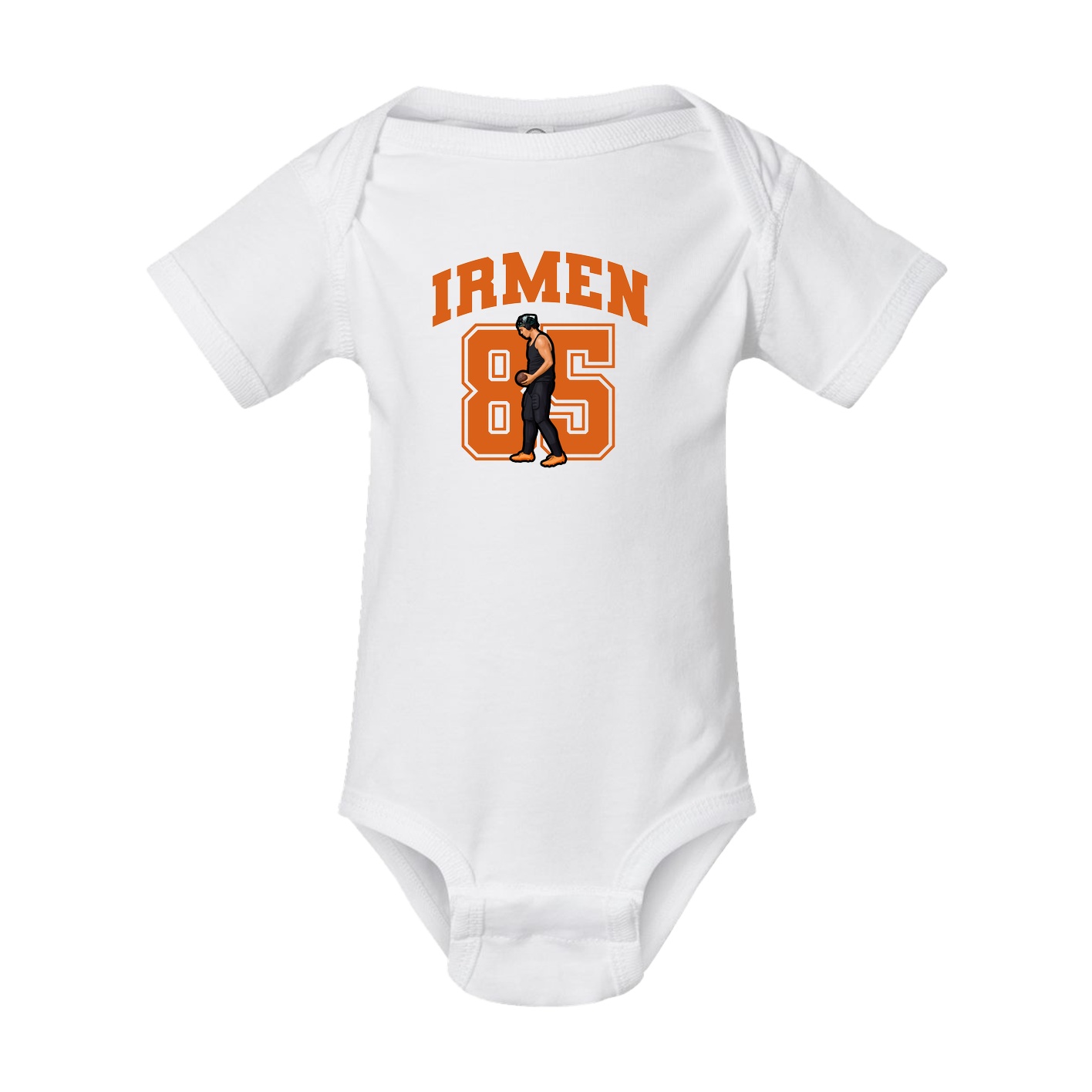 Baby Onesie — Number in White