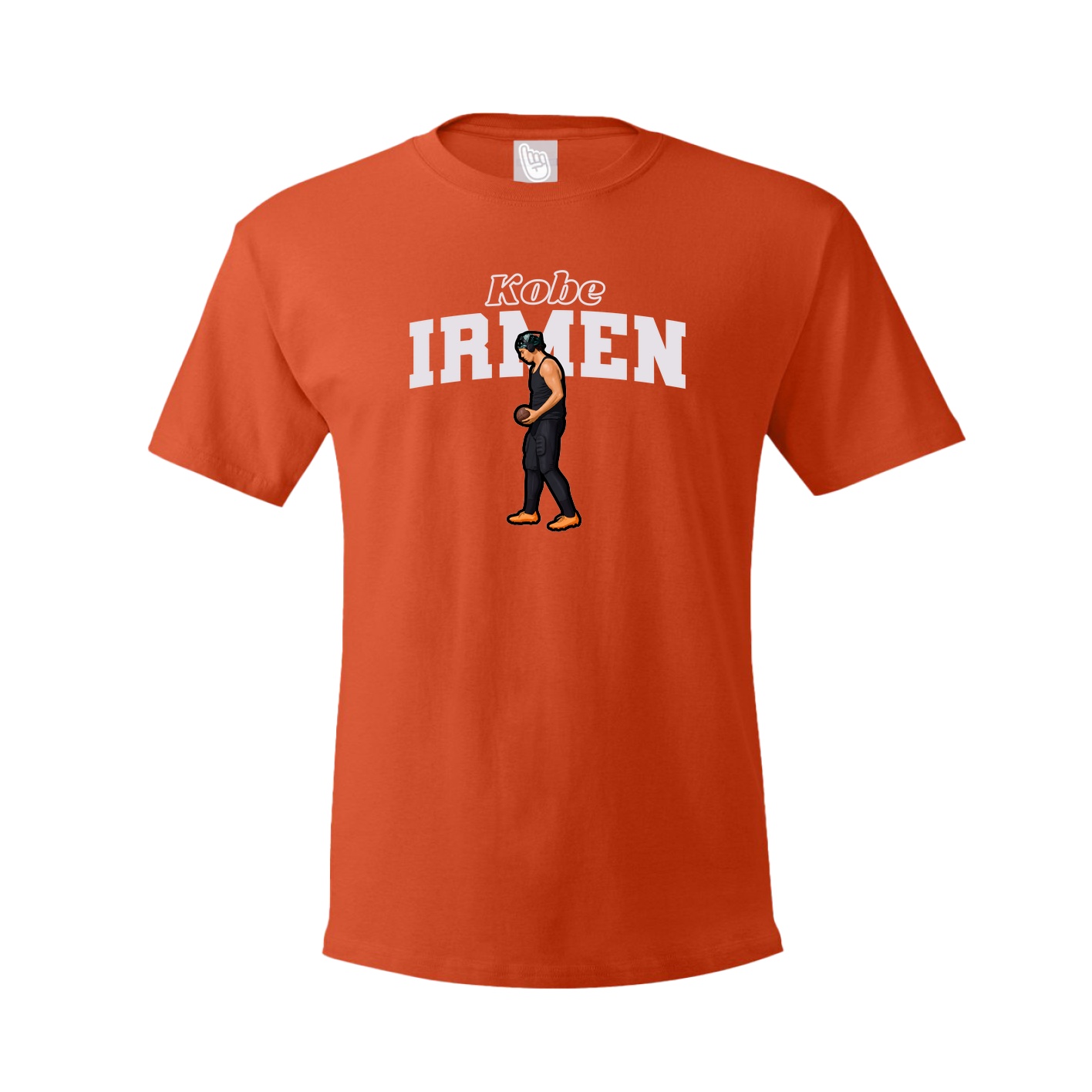 Youth Tee — Name Arch in Orange