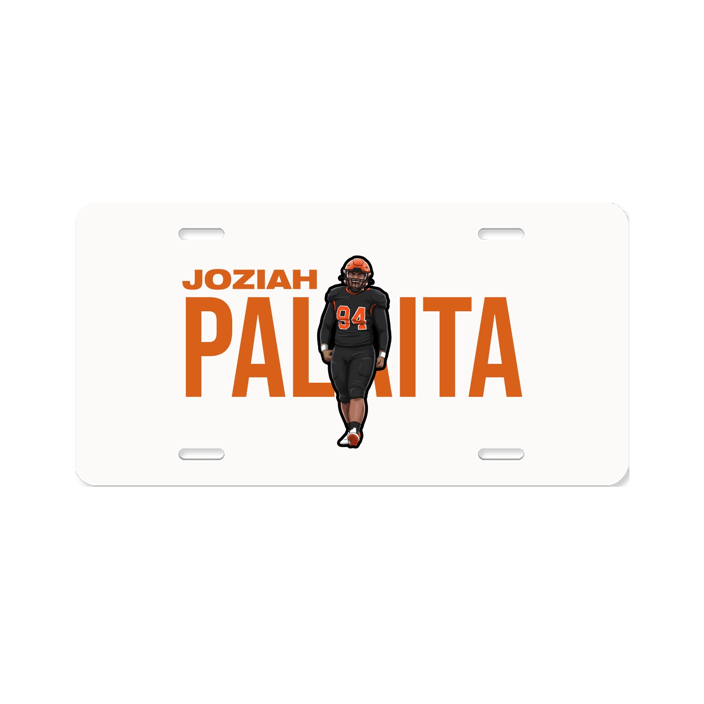 License Plate — Player Name in Classic