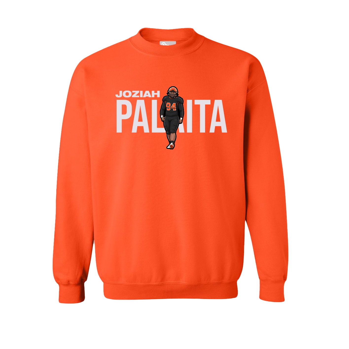 Fleece Crew — Player Name in Orange