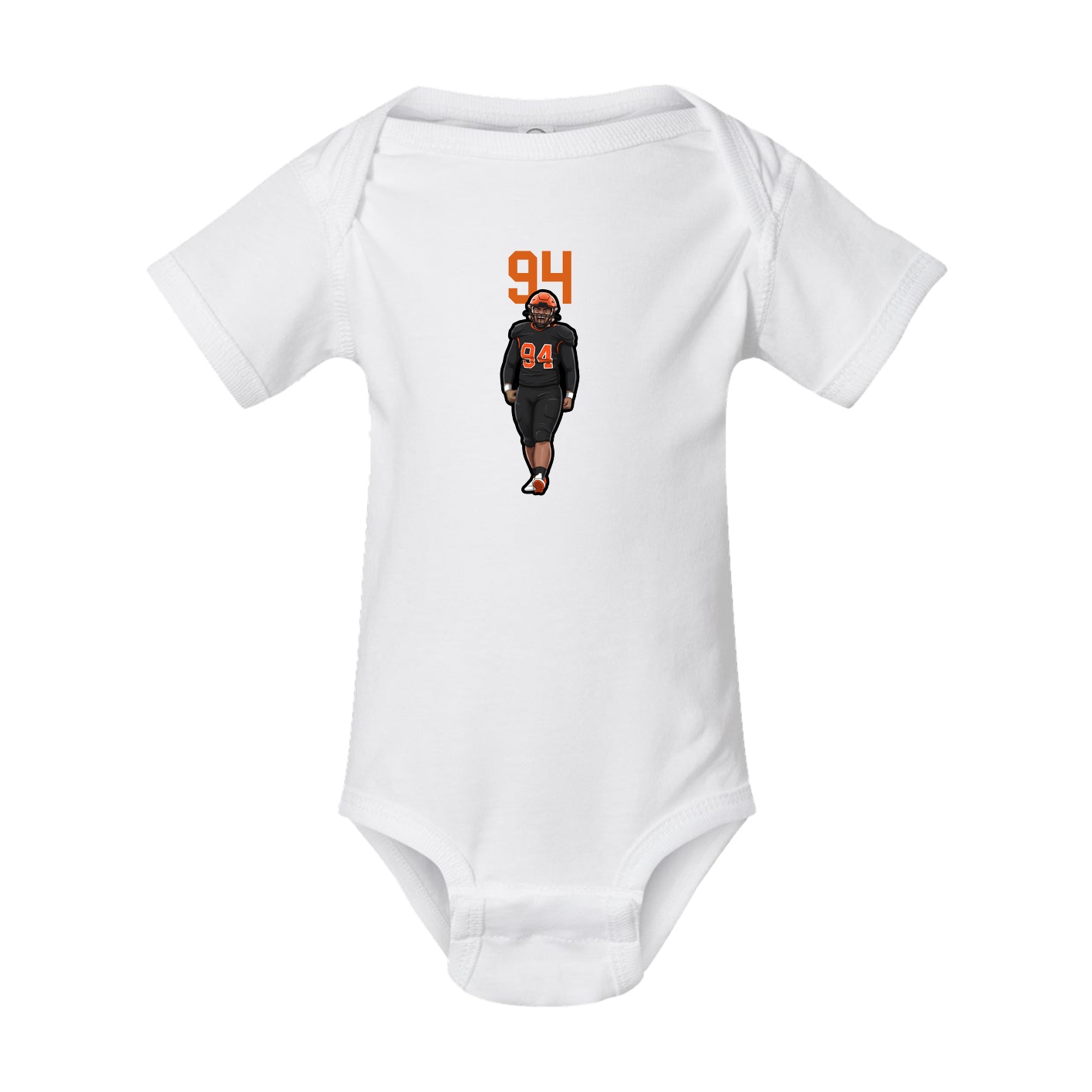 Baby Onesie — Number Top in White