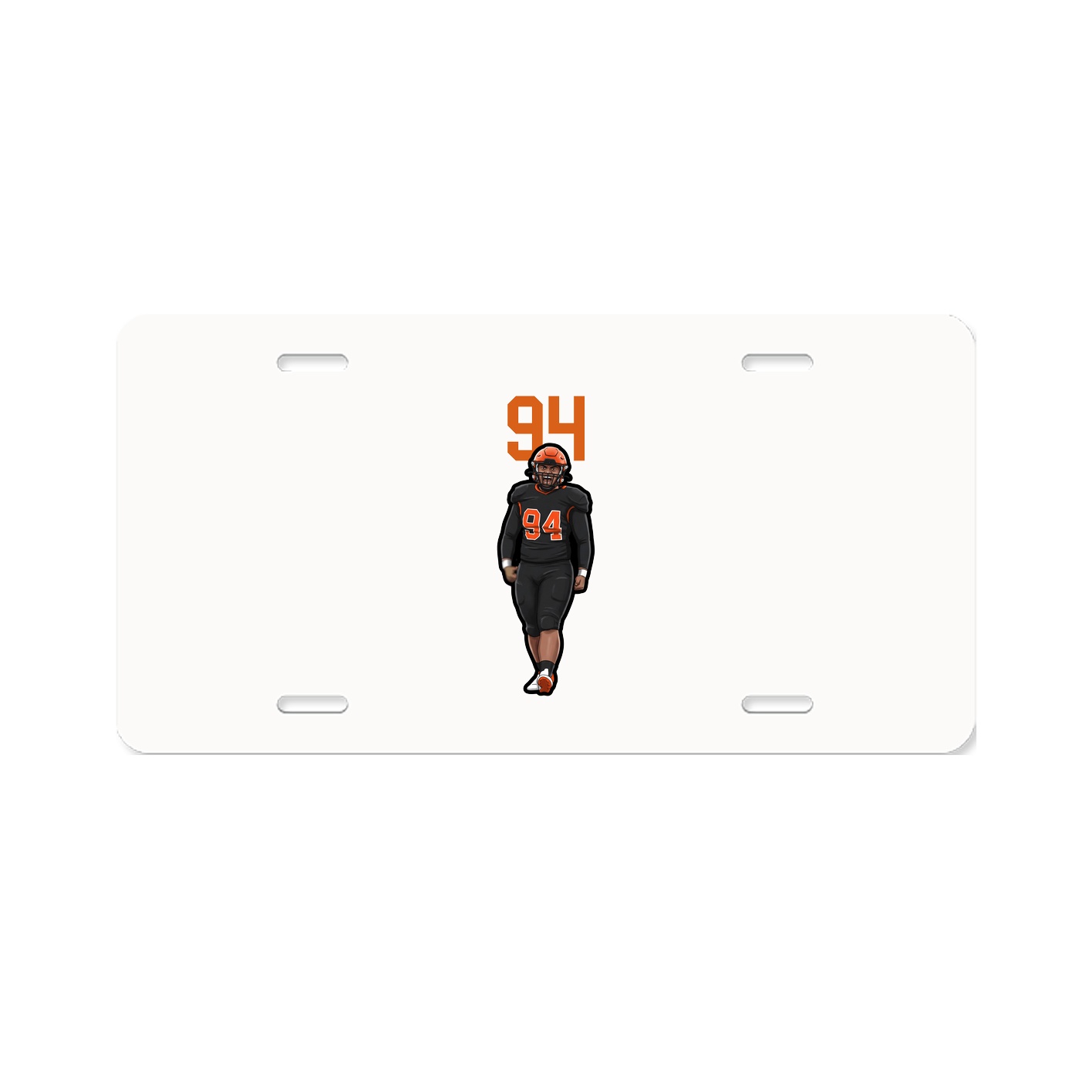 License Plate — Number Top in Classic
