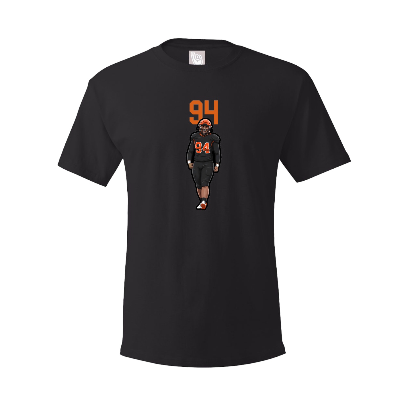 Youth Tee — Number Top in Black