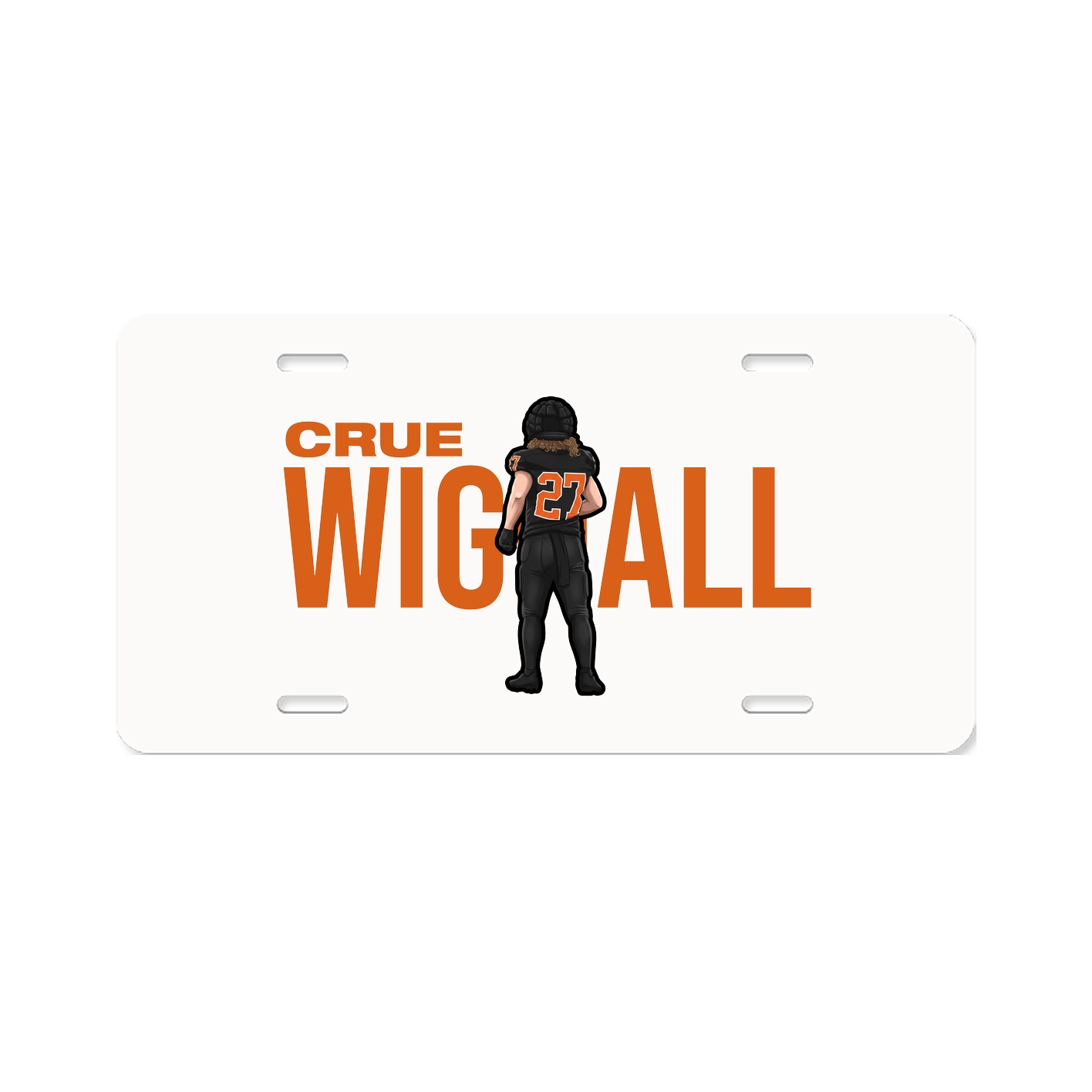 License Plate — Player Name in Classic
