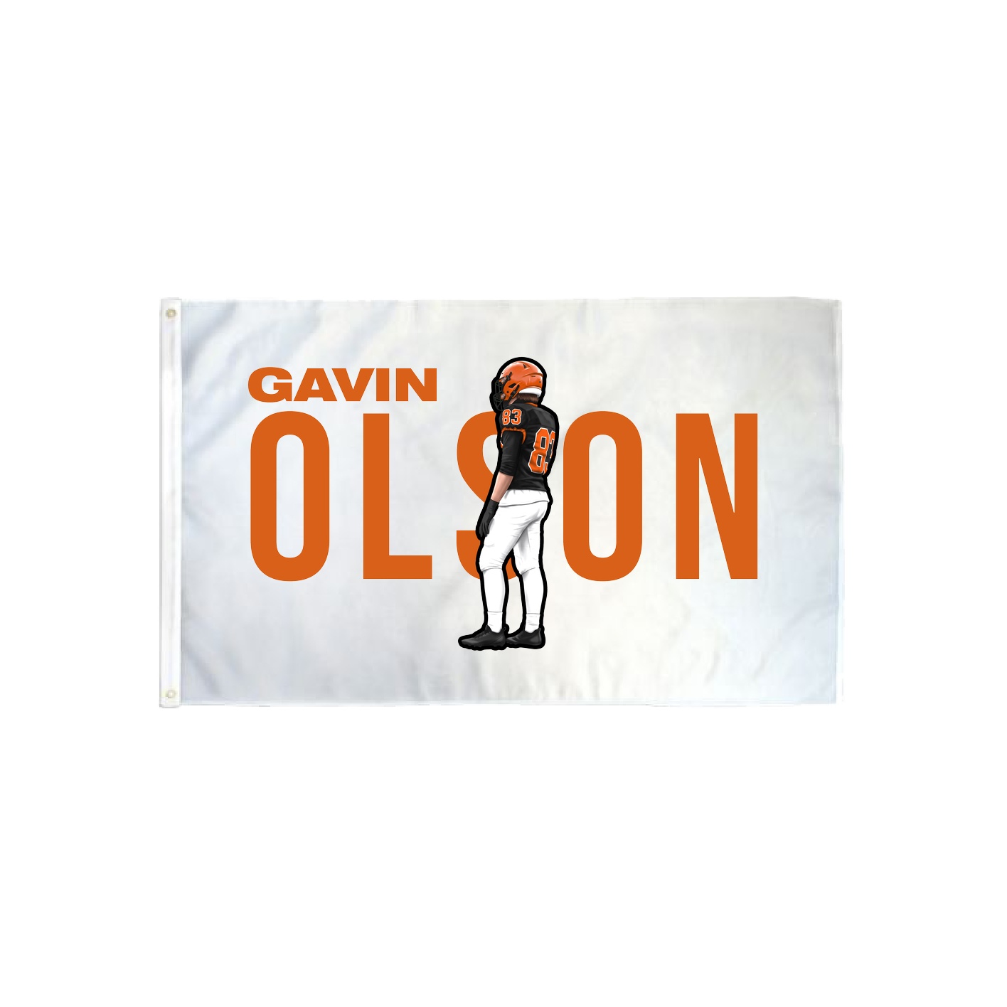 3x5 Flag — Player Name in Classic