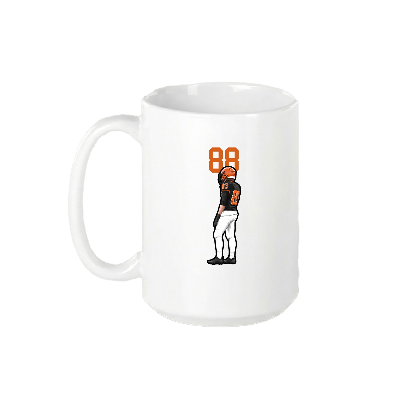 15oz Coffee Mug — Number Top in White