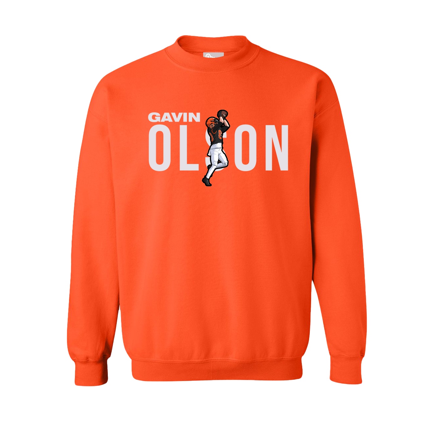 Fleece Crew — Player Name in Orange