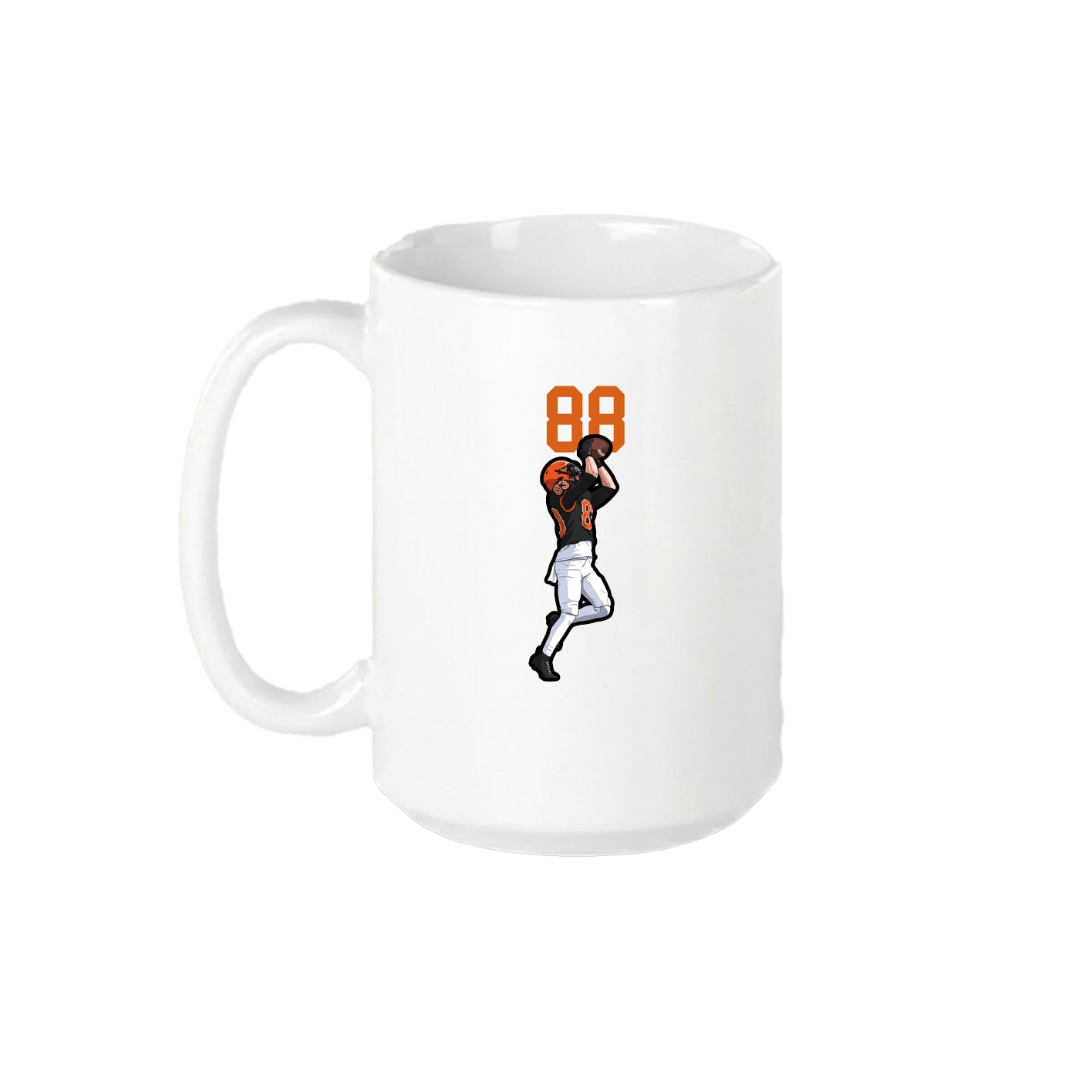15oz Coffee Mug — Number Top in White