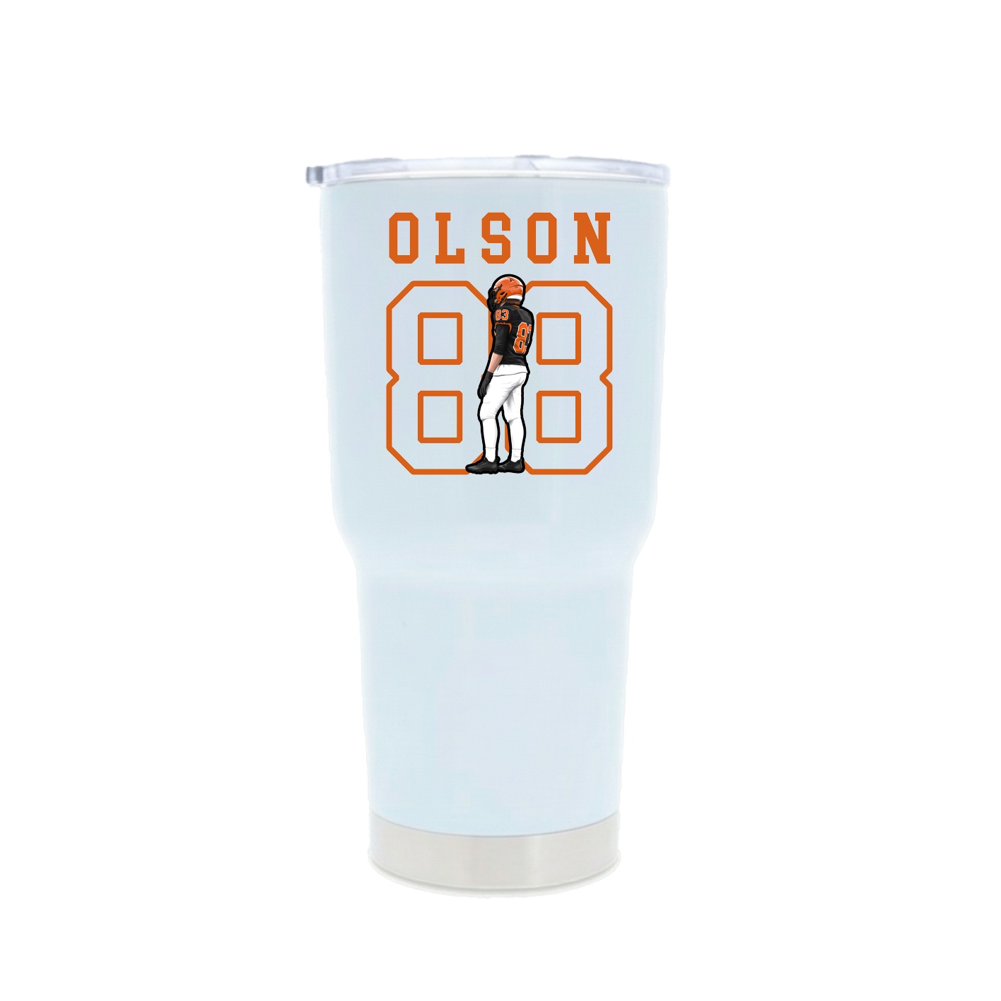 30oz Stainless Steel Tumbler — Shirsey in White