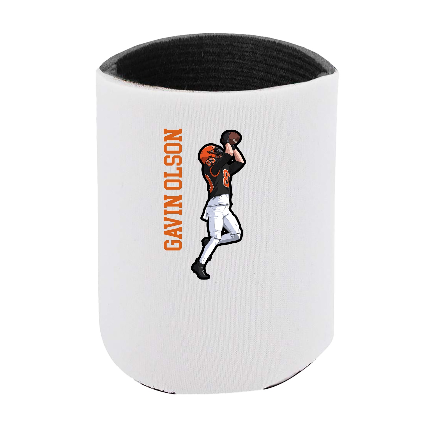 Can Holder — Name Vertical in White
