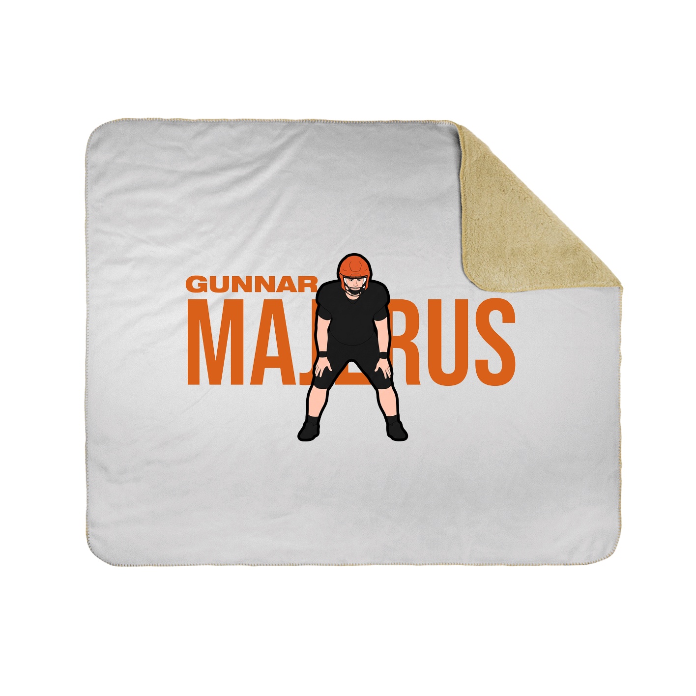 Throw Blanket — Player Name in White