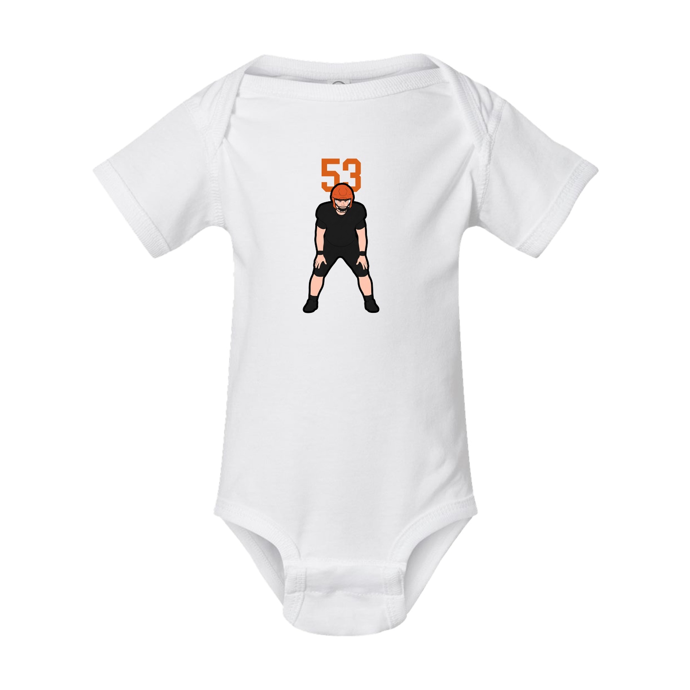 Baby Onesie — Number Top in White