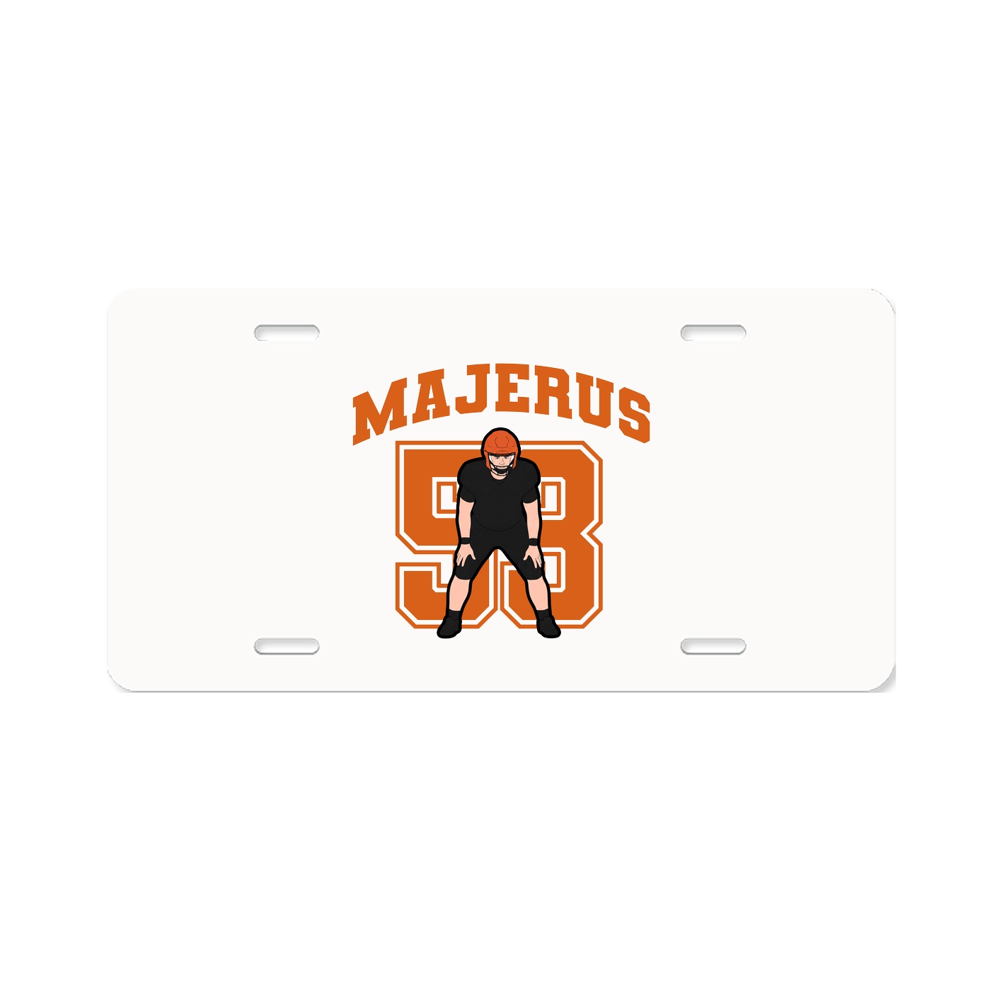 License Plate — Number in Classic