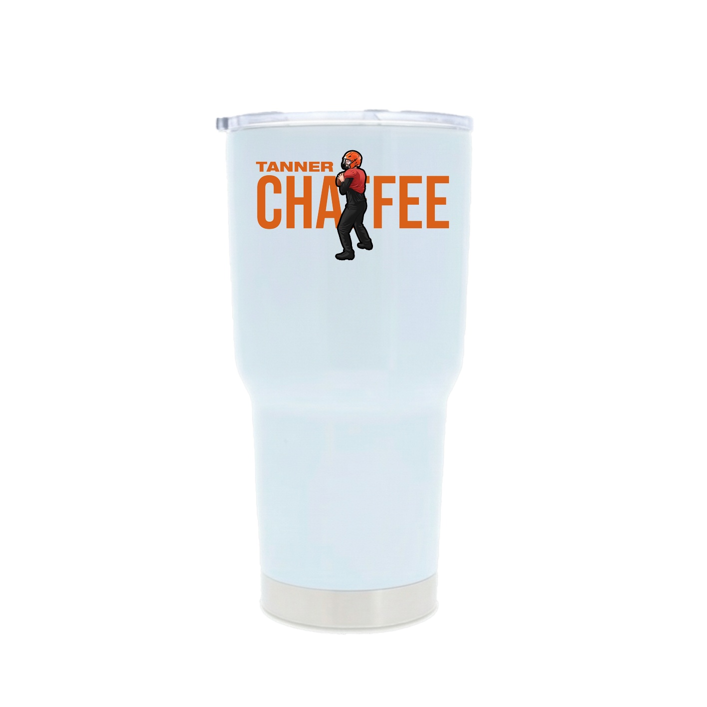30oz Stainless Steel Tumbler — Player Name in White