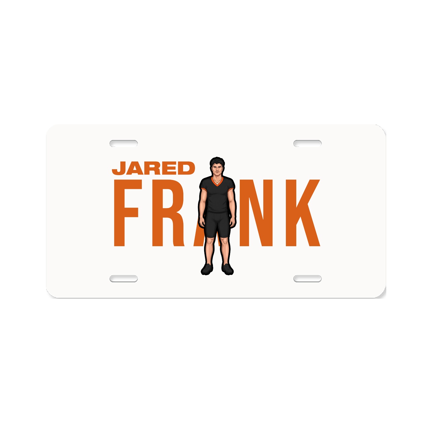 License Plate — Player Name in Classic