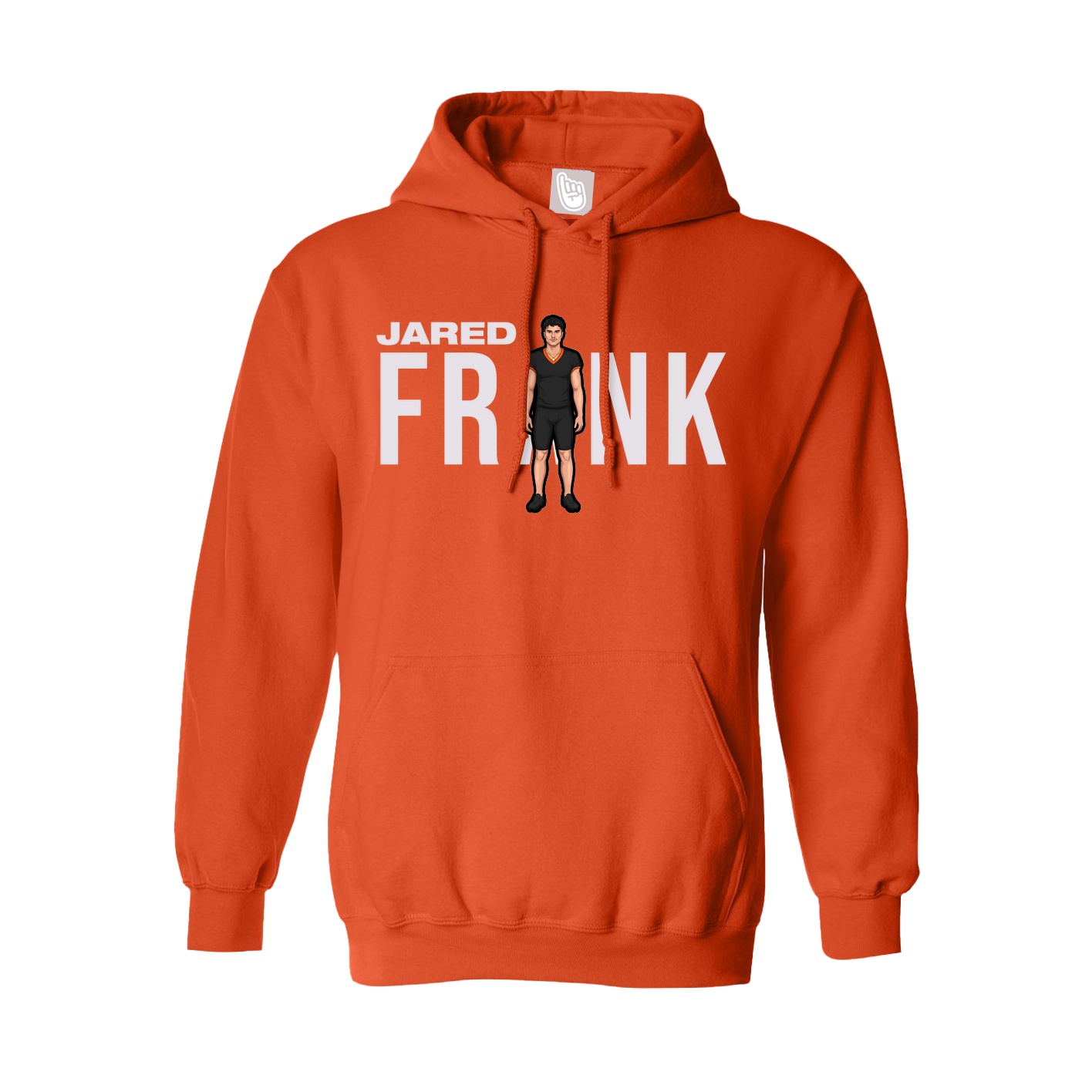 Hoodie — Player Name in Orange