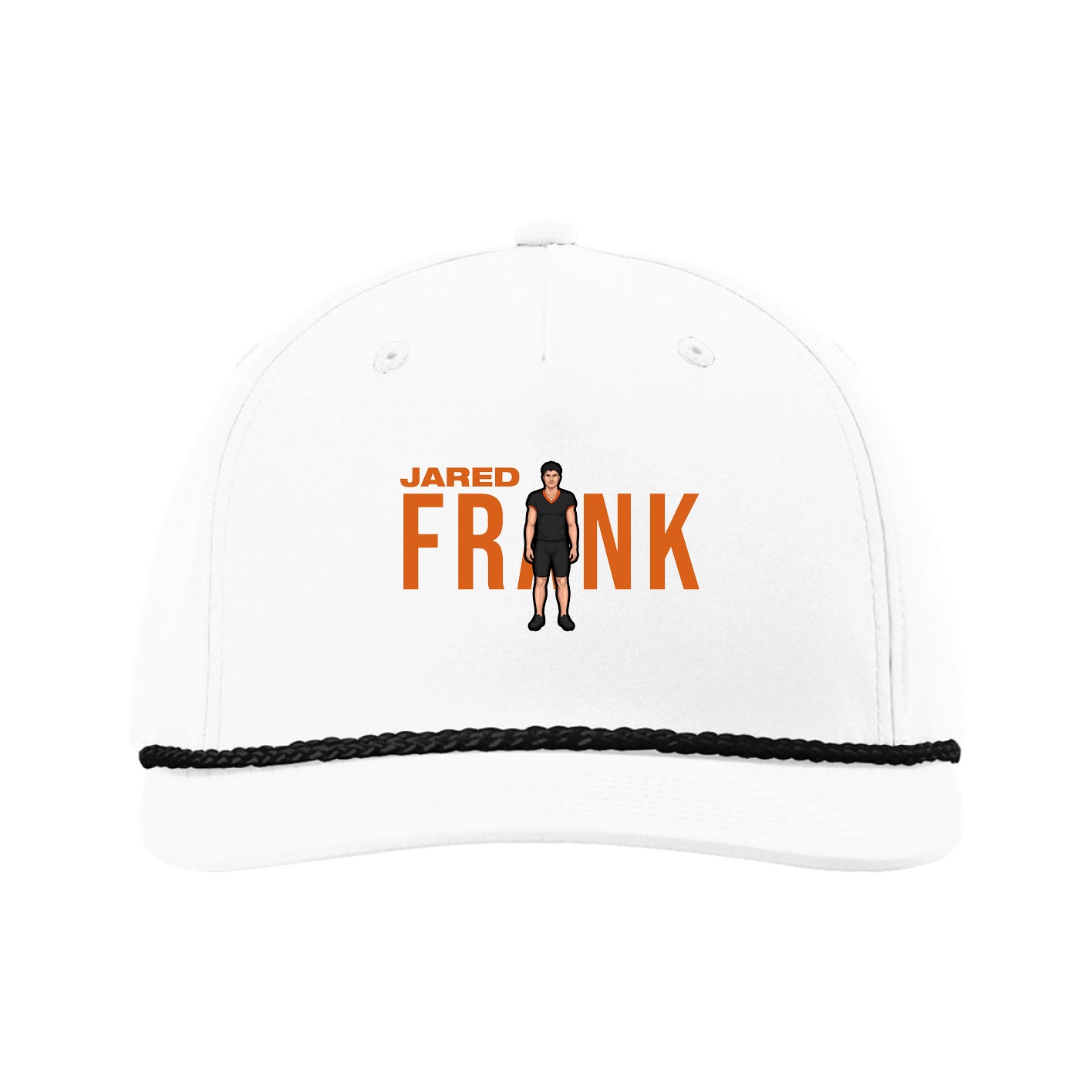 Five-Panel Classic Rope Cap — Player Name in White