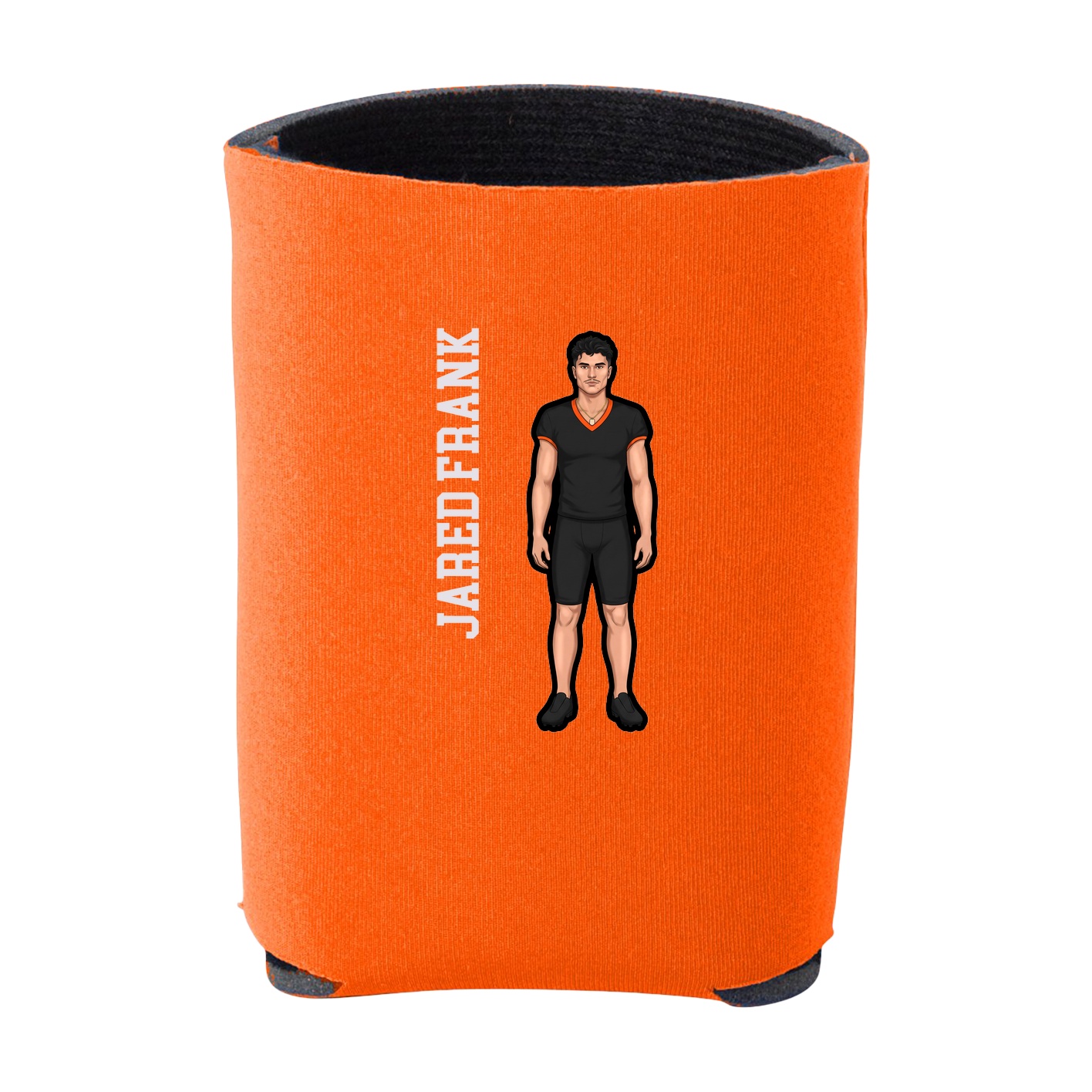 Can Holder — Name Vertical in Orange