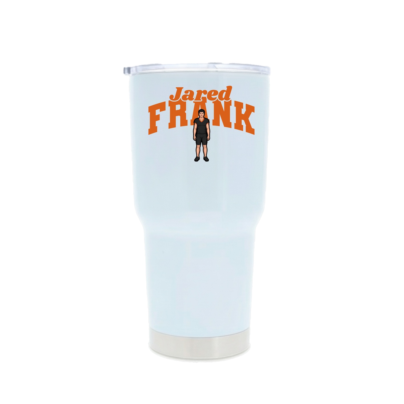 30oz Stainless Steel Tumbler — Signature Arch in White
