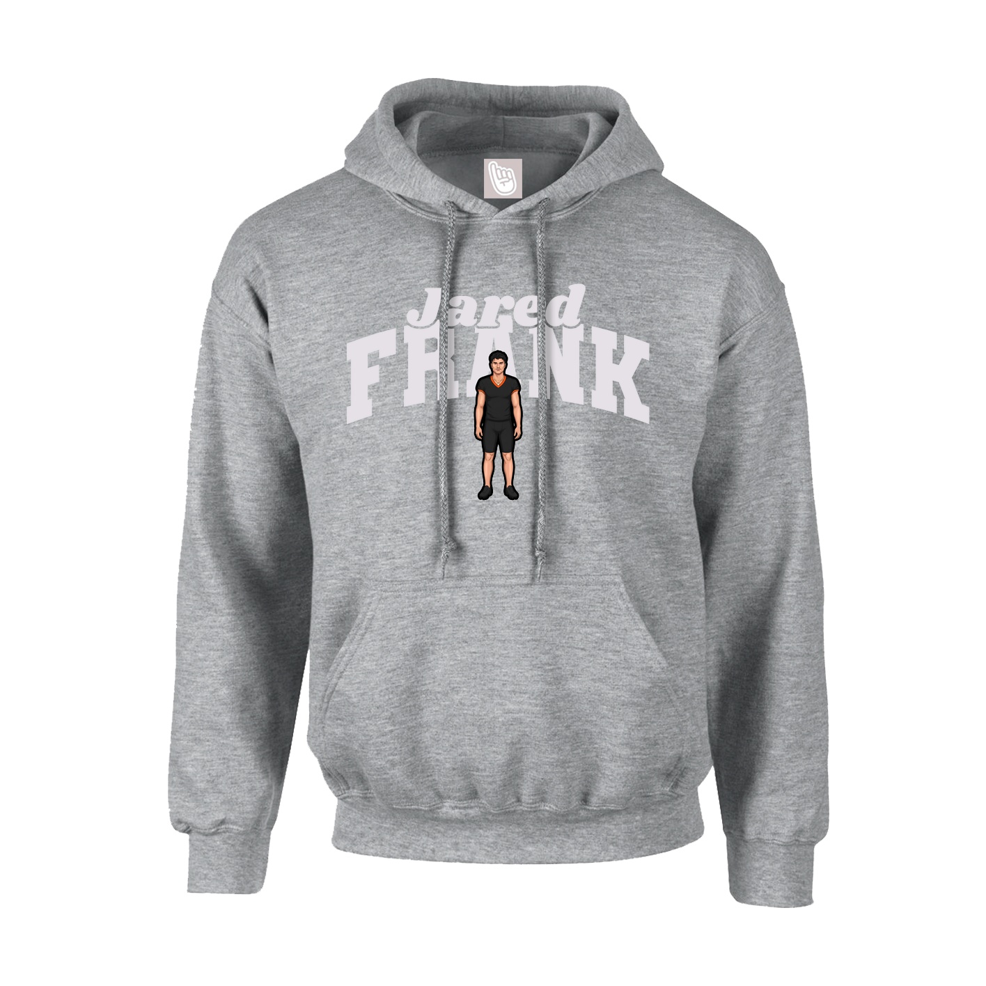 Youth Hoodie — Signature Arch in Grey