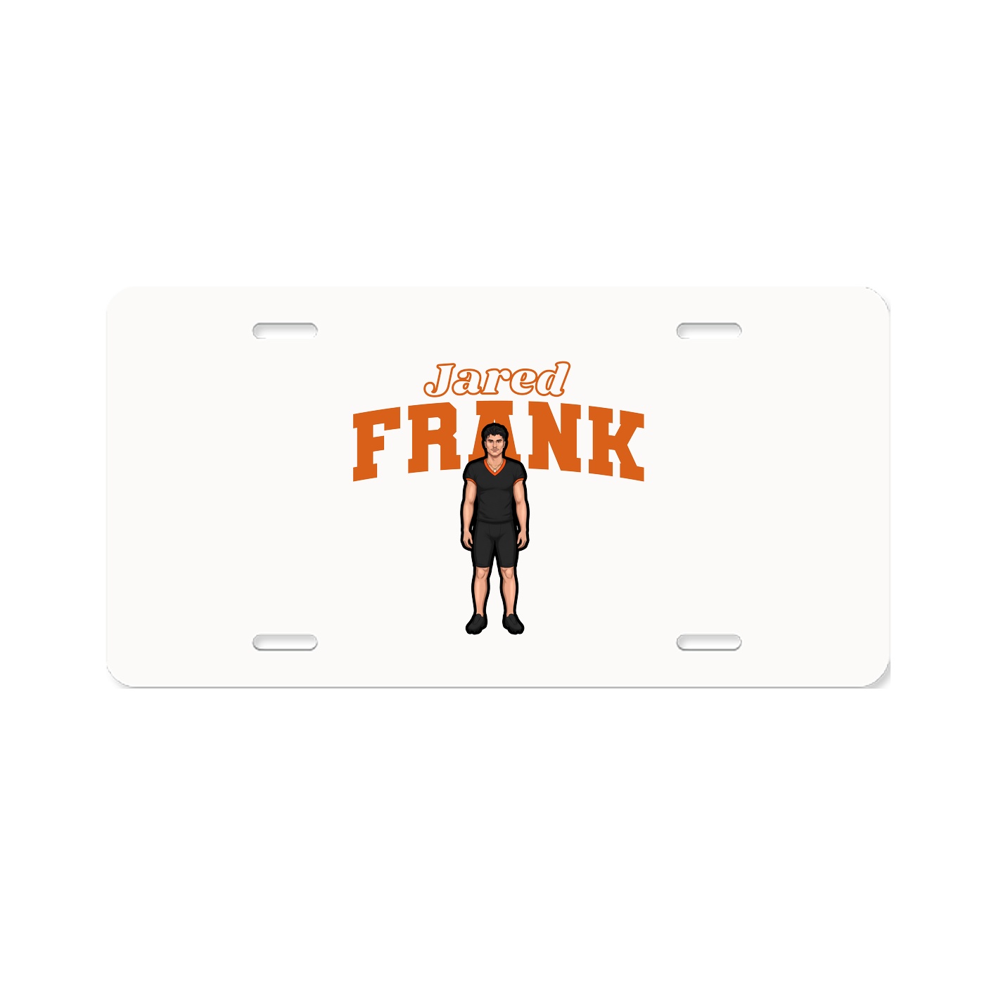 License Plate — Name Arch in Classic
