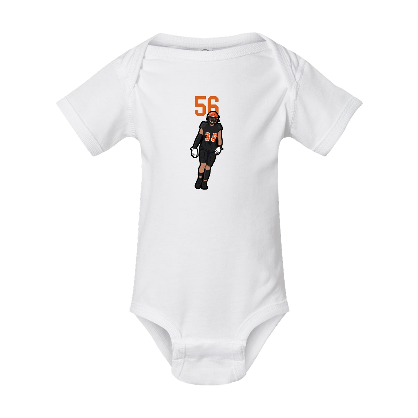 Baby Onesie — Number Top in White