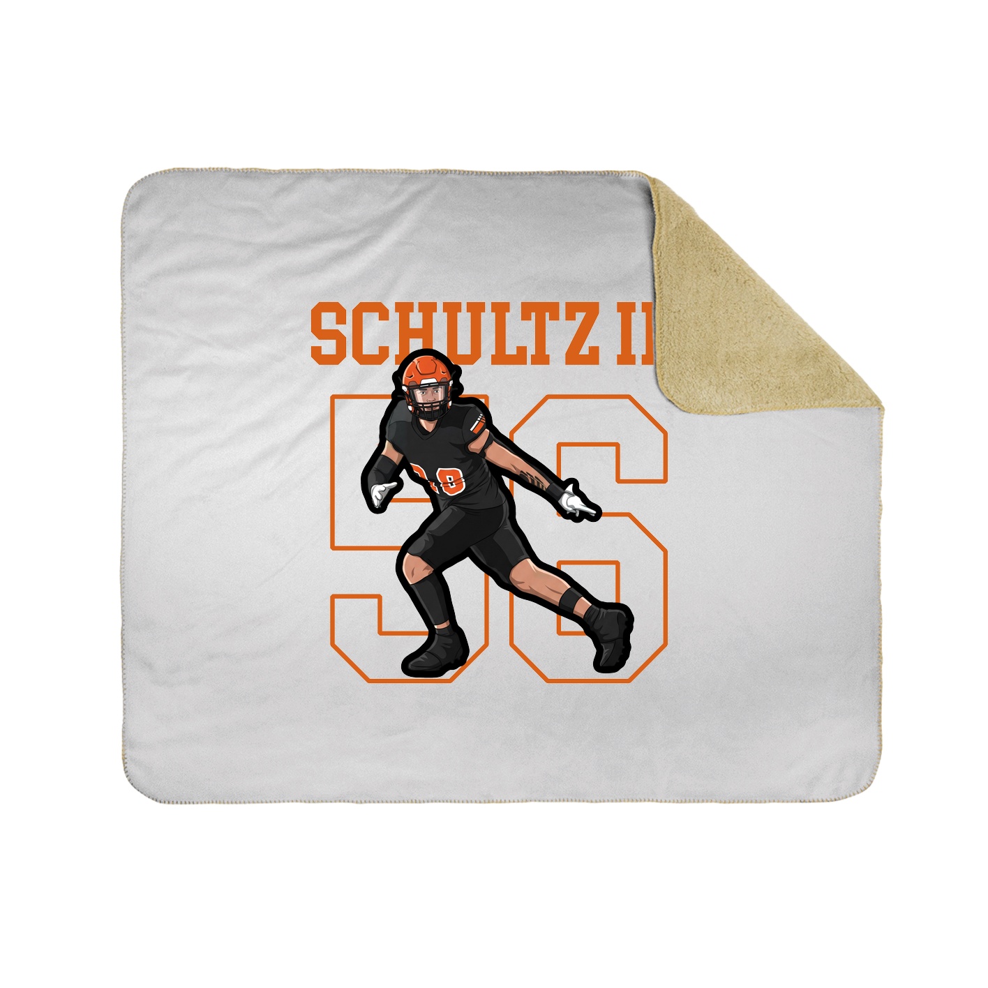 50x60 Sherpa Lined Throw Blanket