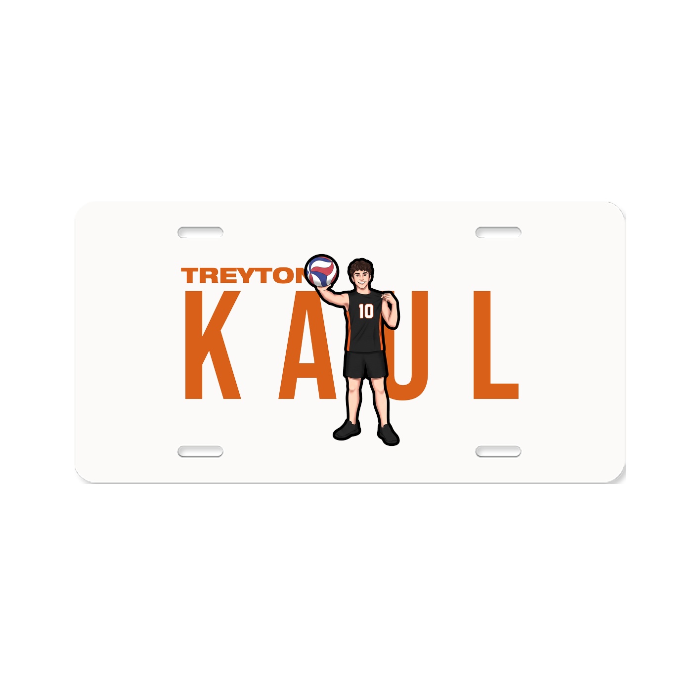 License Plate — Player Name in Classic