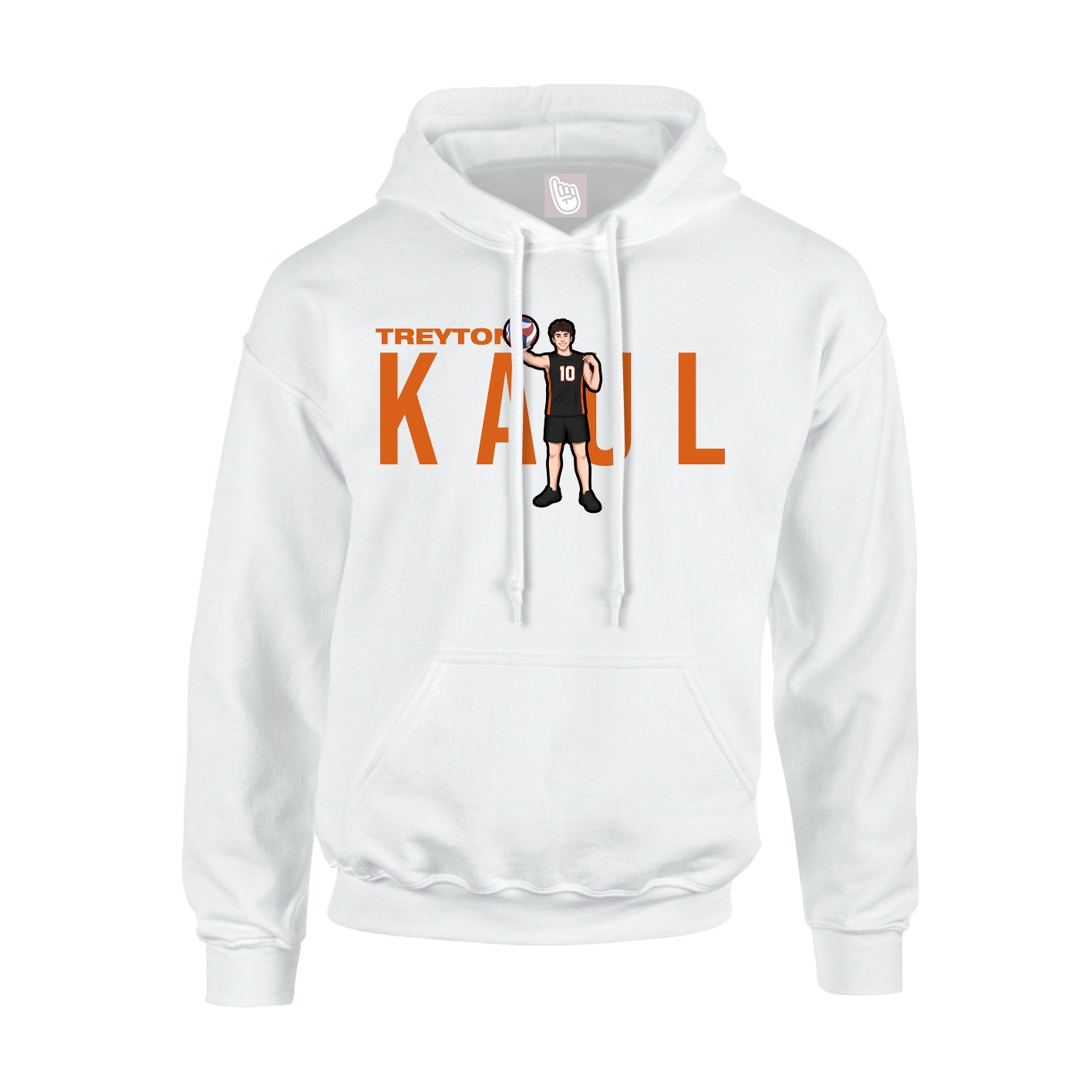 Hoodie — Player Name in White
