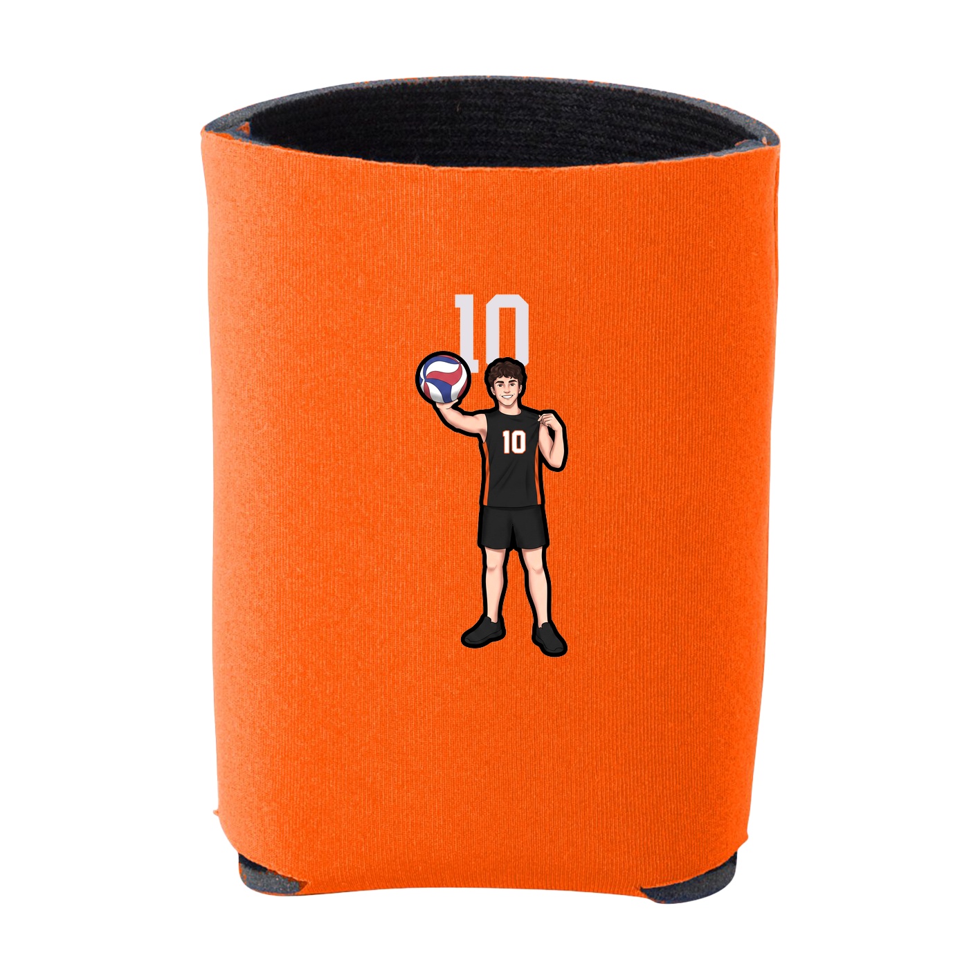 Can Holder — Number Top in Orange